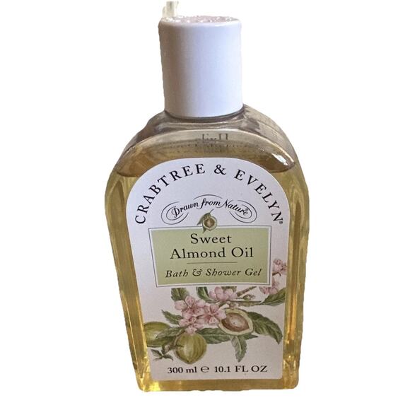 Crabtree & Evelyn 1995 Sweet Almond Oil Bath & Shower Gel Wash 10.1 Oz - Picture 1 of 9